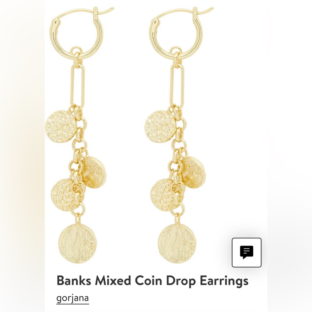 ISO Gorjana Banks Mixed Coin Drop Earrings.